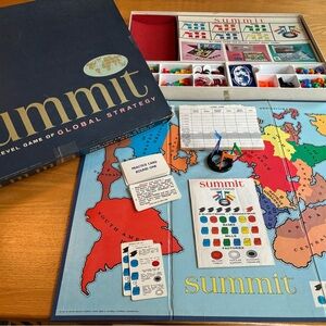 Summit Global Strategy Game Vintage 1961 by Milton-Bradley